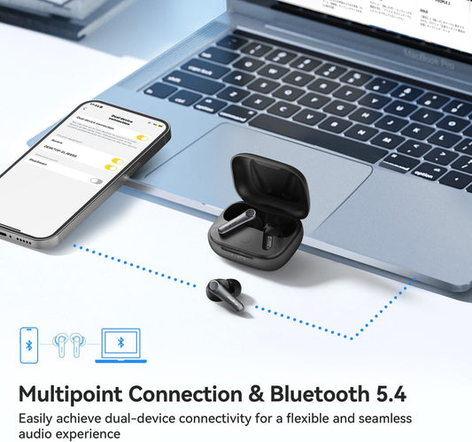 EarFun Air Pro 4 Adaptive Hybrid Noise Cancelling Wireless Earbuds Bluetooth