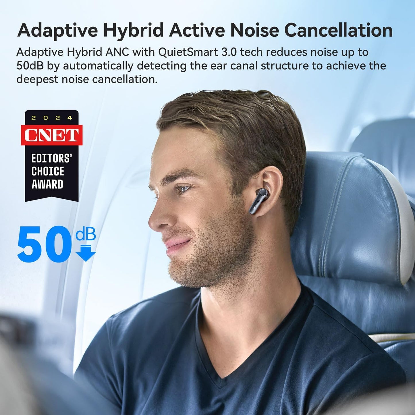 EarFun Air Pro 4 Adaptive Hybrid Noise Cancelling Wireless Earbuds Bluetooth