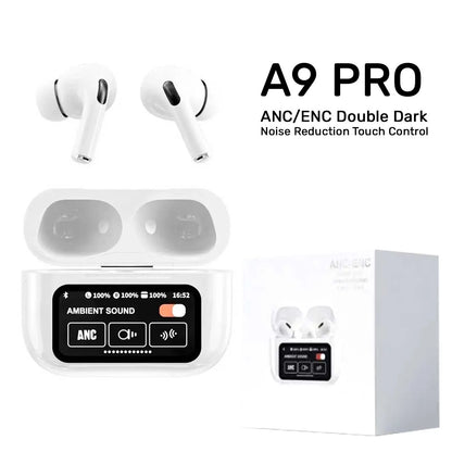 A9 Pro Airpods ANC/ENC Noise Reduction Touch Control Bluetooth Wireless Earbuds