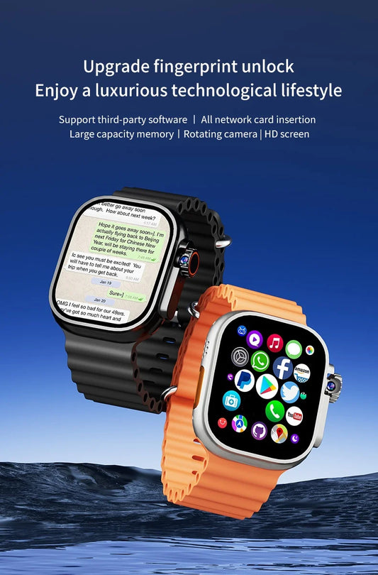 DW100 Pro 5G LTE Smartwatch Fingerprint Unlock Control Smart Watch 512GB