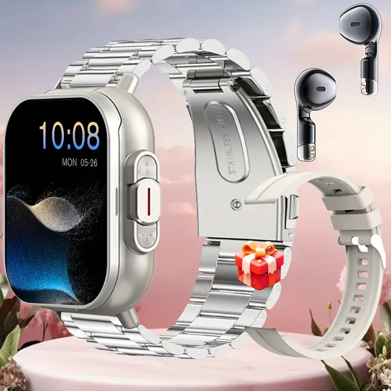 2in 1 Smart Watch with Earbuds Wireless
